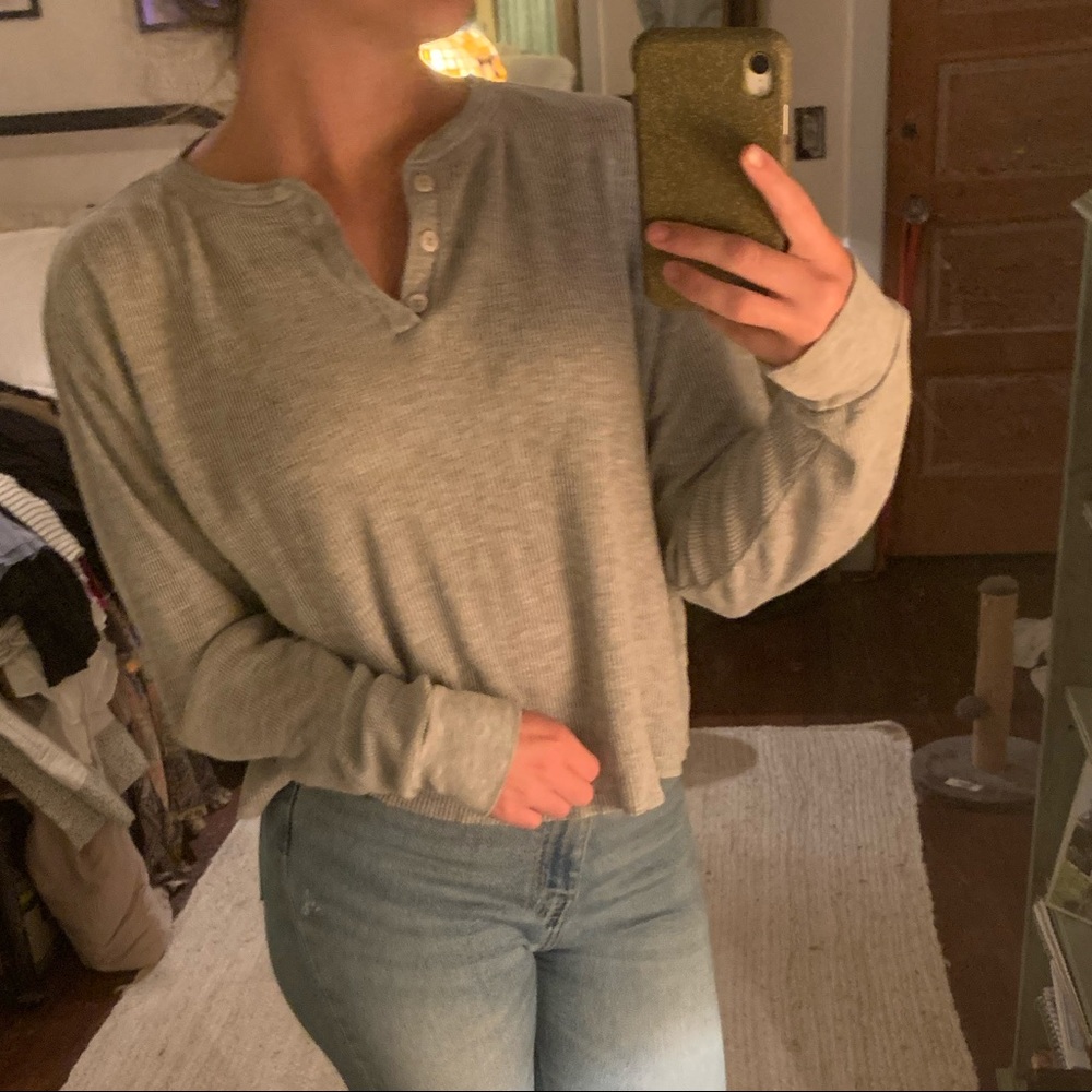 Grey brandy long sleeve thermal